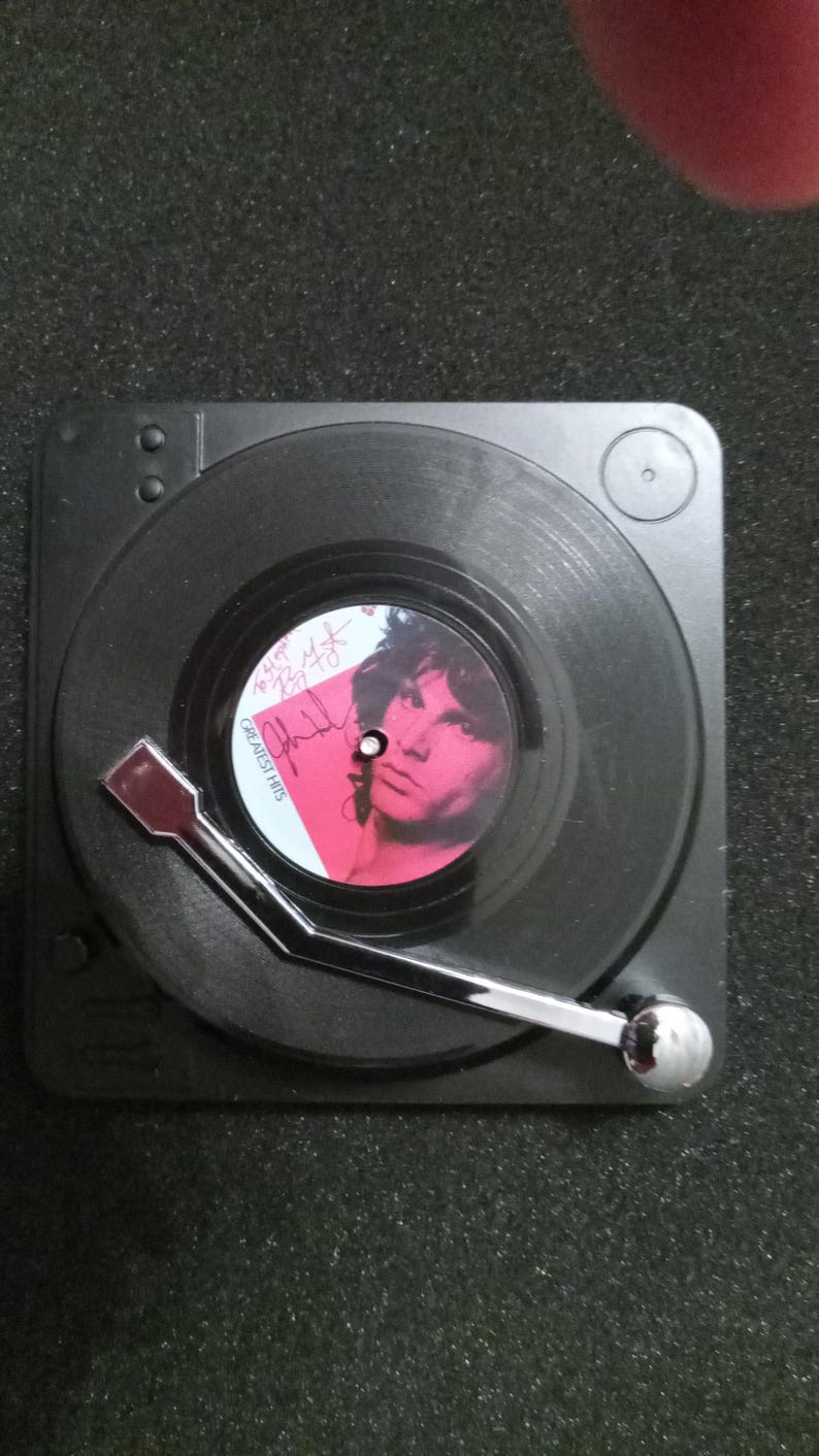 Vinyl Record Coasters With Record Player Stand, Retro Coasters, Mini ...