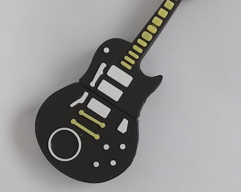 32 GB guitar shaped USB flash drive for music lovers, music fans, music gift, data storage, memory stick, pen drive, free custom made box.