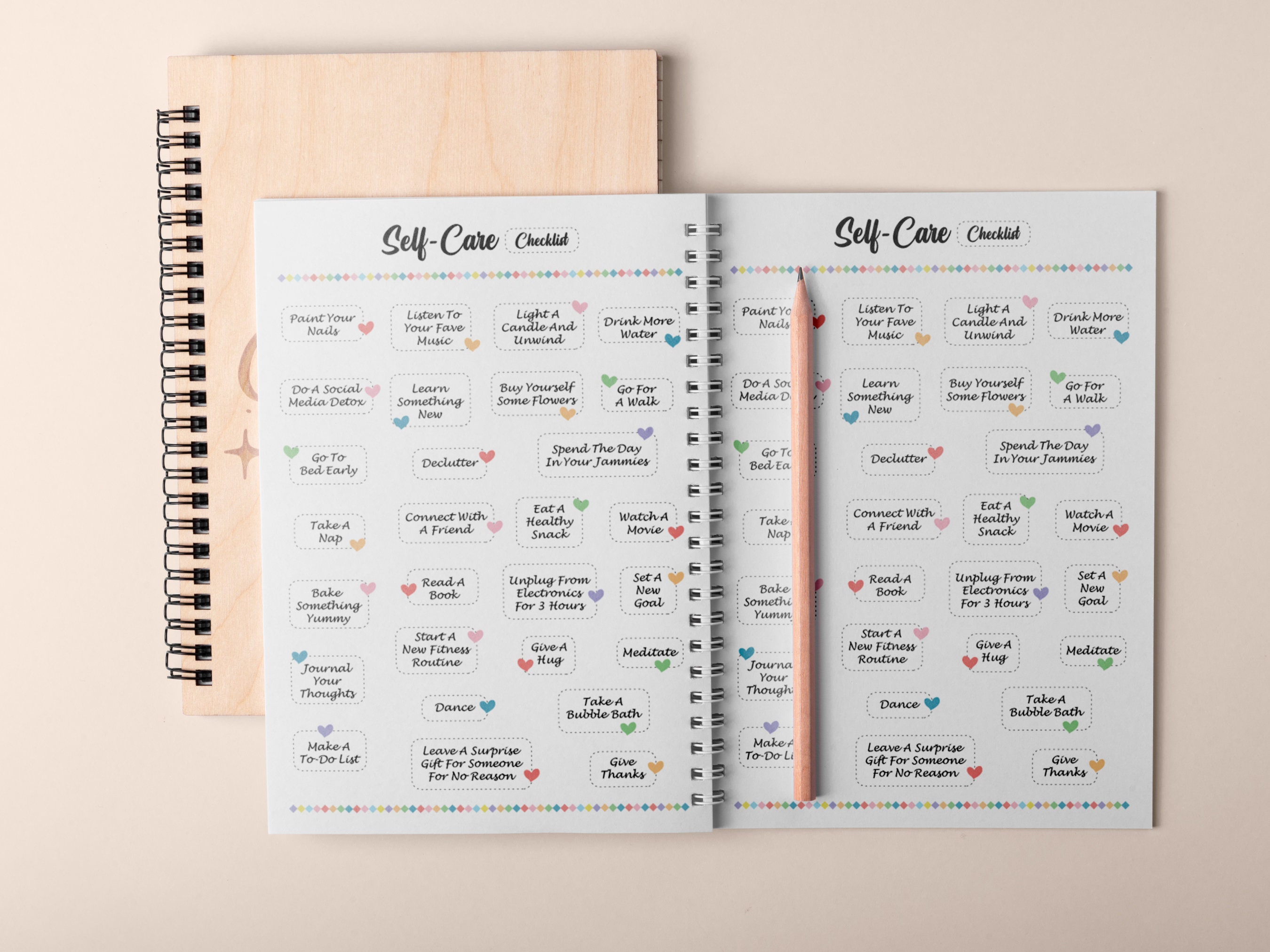 Self Care Checklist Planner, Happy Planner Insert (digital Download) - Etsy