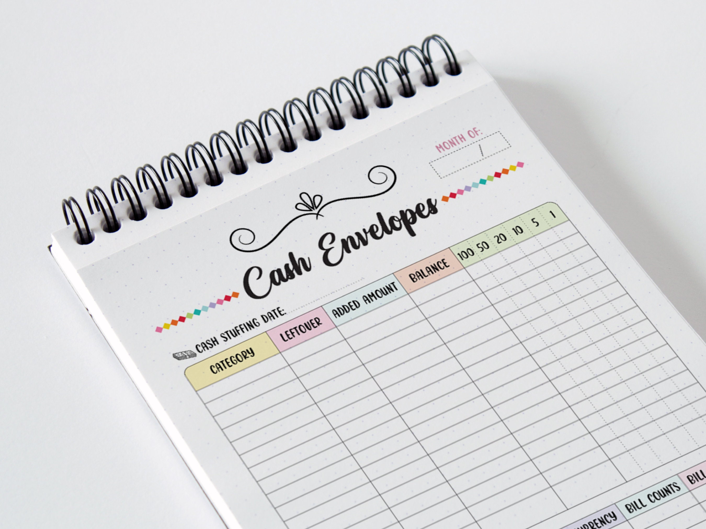 Cash Envelope Planner Printable Budget Tracker INSTANT Etsy