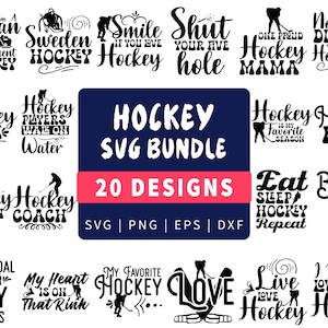 Hockey Svg Bundle, Hockey Png, Digital Hockey Players Files for Cricut, Hockey Mom Svg, Split Hockey Stick Monogram, Hockey Helmet Svg