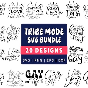 Stam SVG-bundel | Ik ben homo-Svg | Kus me homo-svg | Ik hou van mijn transkind | Homo stam SVG.
