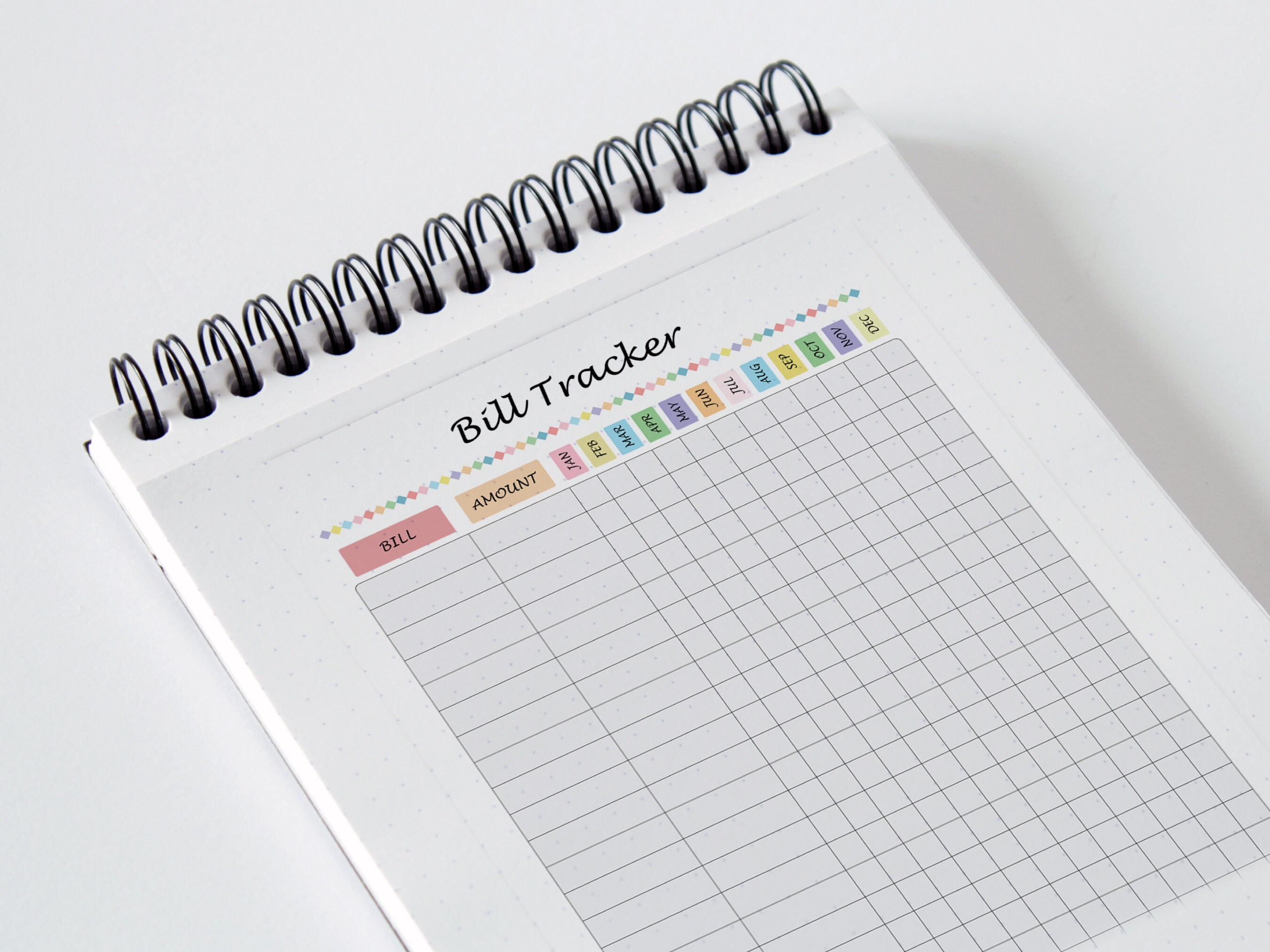 Monthly Bill Tracker Printable, Classic Happy Planner (digital Download ...