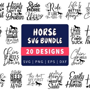Horse SVG Bundle | Horse SVG | Horse Lover SVG | Horse Quotes Svg | Horse Shirt Svg | Stable Svg | Horse Girl Svg | Cricut Cut File.