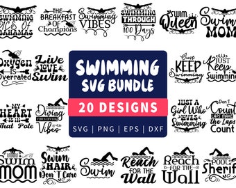Swimmer svg, Swimming svg, Swim svg, Clipart, Cut Files for Silhouette, Files for Cricut, Vector, dxf, png, Design