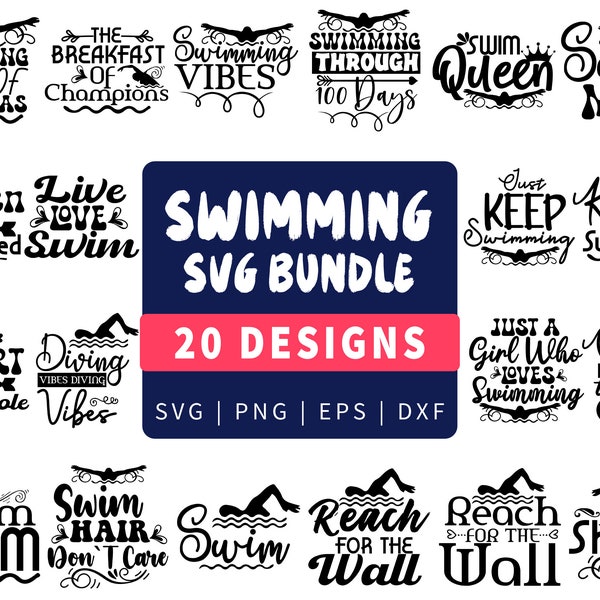 Swimmer svg, Swimming svg, Swim svg, Clipart, Cut Files for Silhouette, Files for Cricut, Vector, dxf, png, Design