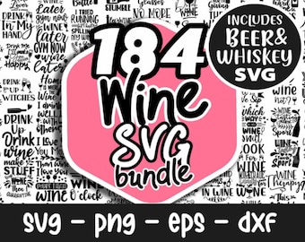 Wijn citaten SVG bundel, wijn SVG, drinken SVG, wijn citaten, wijnglas SVG, grappige citaten, Sassy, wijn gezegden, PNG, EPS, clipart, Cricut