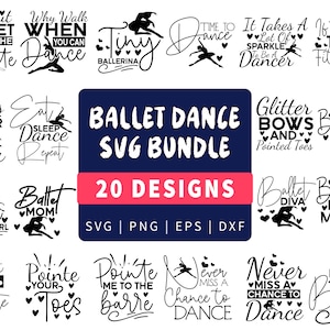 Ballet Dance SVG Bundle | Ballet Mum Svg | Dance Bundle | Ballet Svg | Ballet Dancer Svg | Ballerina SVG | Ballet Cut Files | Dance Crafters