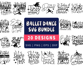 Ballet Dance SVG Bundle | Ballet Mum Svg | Dance Bundle | Ballet Svg | Ballet Dancer Svg | Ballerina SVG | Ballet Cut Files | Dance Crafters