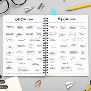 Self Care Checklist Planner, Happy Planner Insert (digital Download) - Etsy