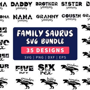 Family Saurus Svg | Mama Saurus Svg | Dinosaur Family Svg | Matching Family | Mamasaurus Svg | Saurus Svg | t rex svg | Dinosaur Svg Bundle.