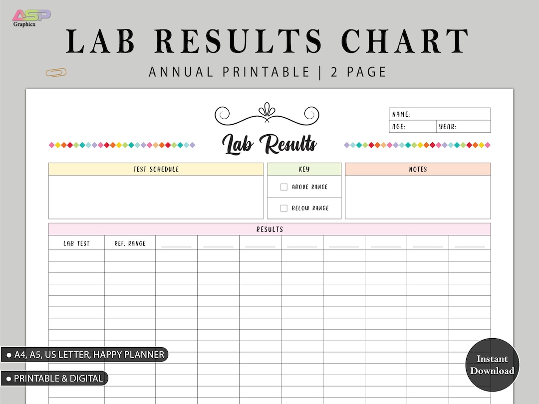 Medical Lab Test Results Chart Printable Chart To Monitor Blood Test medical-lab-test-results-chart-printable-chart-to-monitor-blood-test