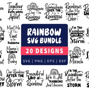 Boho rainbow svg bundle, cute rainbow svg, boho rainbow clipart, rainbow svg, hand drawn rainbow, rainbow clipart, boho stickers