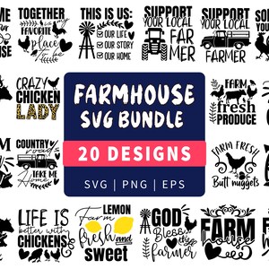 Bundle SVG de ferme | Svg de la vie à la ferme | Dessins svg de ferme | Signe de ferme svg | Fichiers coupés à la ferme | Citations de ferme svg | Ferme Clipart Famille.