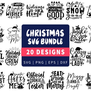 Funny Christmas SVG Bundle, Christmas sign svg , Merry Christmas svg, Christmas Ornaments Svg, Winter svg, Xmas svg, Santa svg