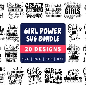 Mädchen Power svg bündel | inspirierendes svg| motivierend svg | Frauen Empowerment|svg Bündel| Cricut Dateien|Zitate svg|girl power Clipart