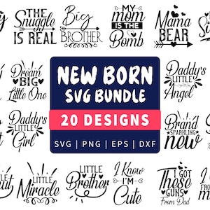 Baby SVG Bundle | Baby Onesie SVG | Funny Baby Svg | Baby Newborn Svg | Newborn Svg Bundle | Baby Quote Bundle | Cute Baby Sayings Svg.