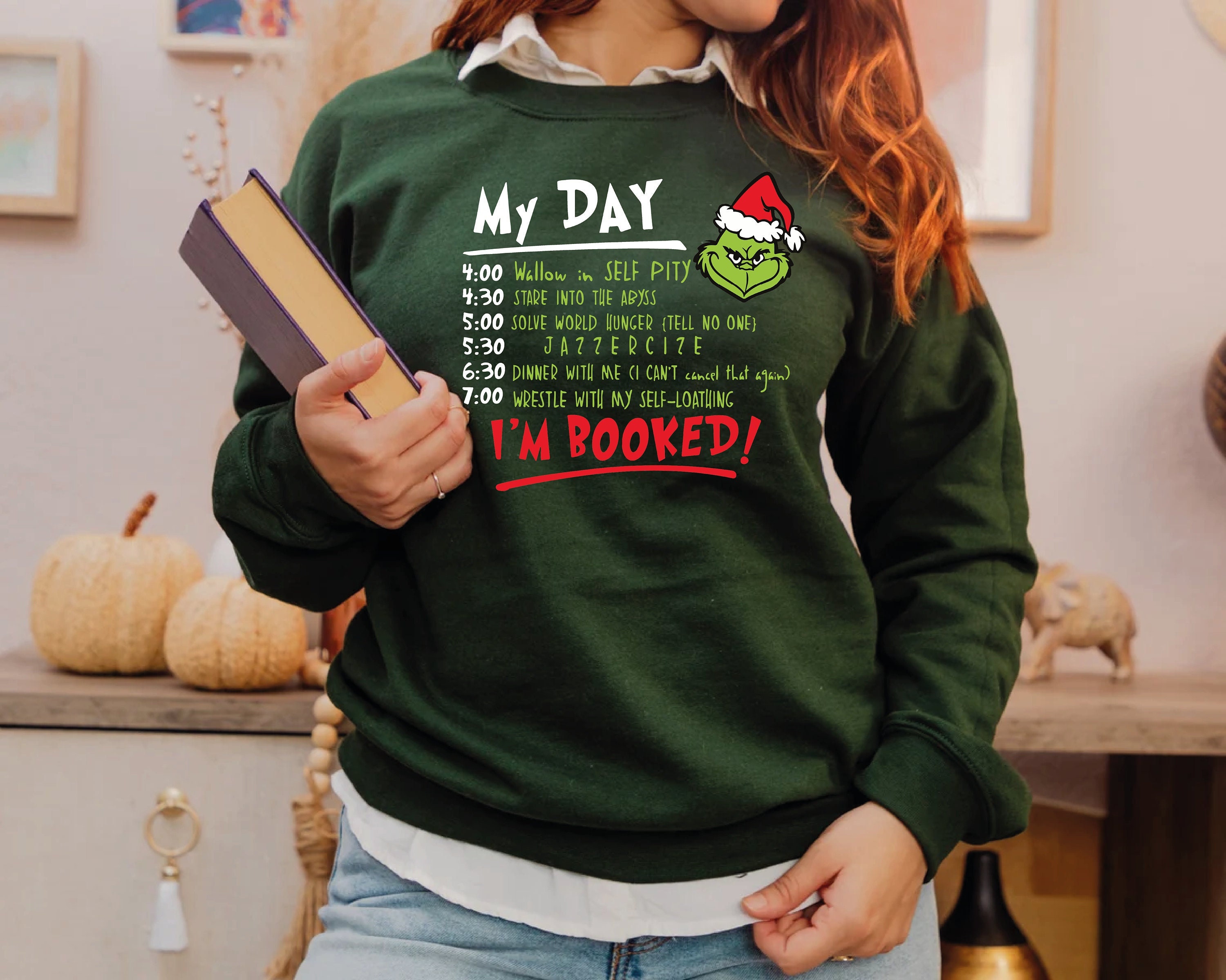 The Grinch Im Booked - Etsy UK