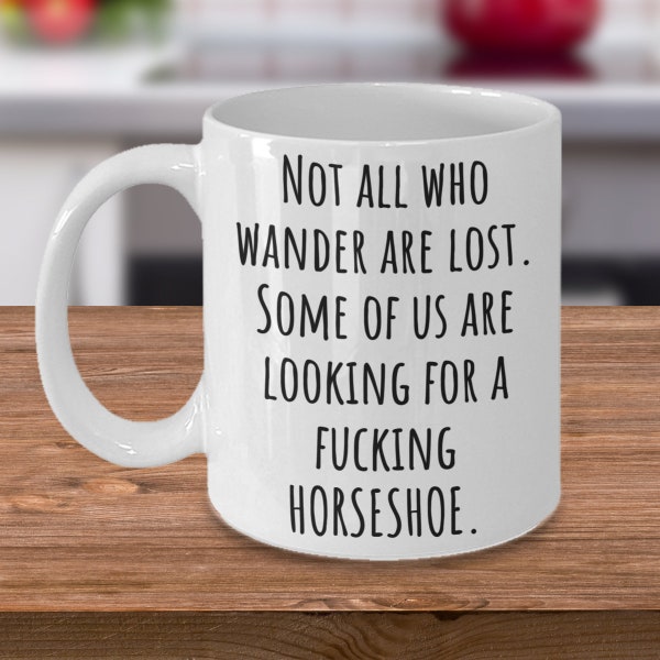 Personalized Equestrian Problem mug - Funny Horseshoe Coffee Mug - Horse Owner Problem - Gift for a Horse Owner - Farrier gifts