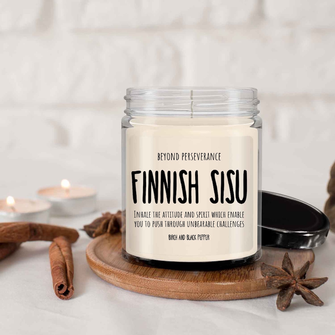 Finnish Sisu Candle Finnish Sisu Gifts Finnish Gifts Gift From Finnish