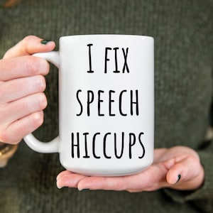 Personalized Speech therapist mug, 15oz Speech Language Pathologist coffee mug, Gift for Speech therapist, Funny Speech therapy mug