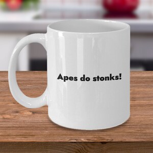 Funny Stock market coffee mug - Stonks coffee mug - Investing coffee mug - Gift for investor