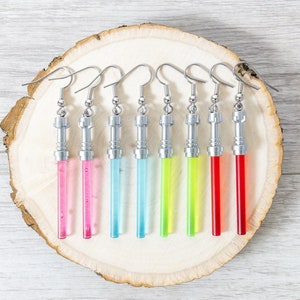 Lightsaber earrings that light up best sale