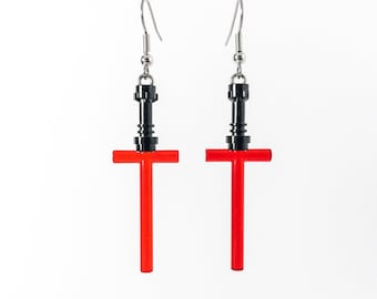 Kylo Ren Lightsaber Drop Earrings | Dangle Earrings