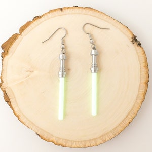 Glow in the Dark Lightsaber Dangle Earrings | May The 4th, May The Force