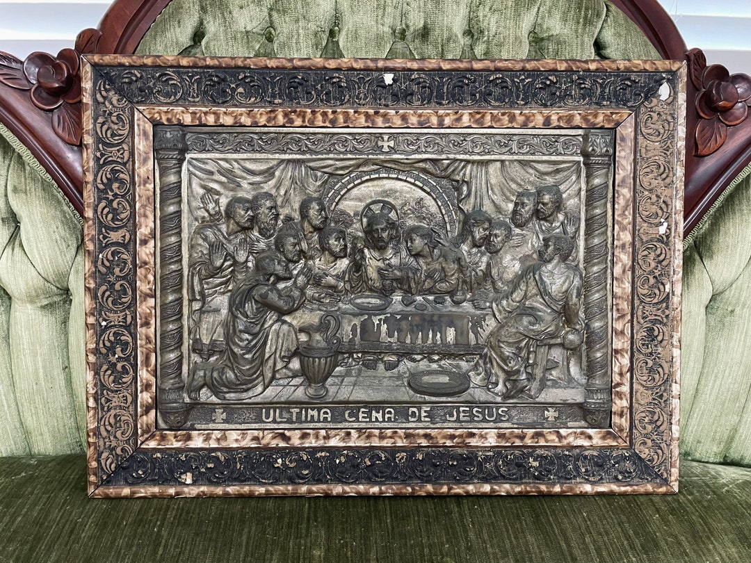 Last Supper Metal Relief Etsy