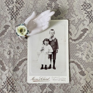 Antique Cabinet Card of Brother and Sister