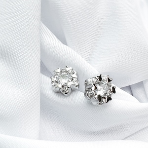 Dainty Flower Stud Earrings, Hypoallergenic Earrings, Silver Flower Earrings, Minimalist Earrings, Simple Earrings, Sterling Silver image 1