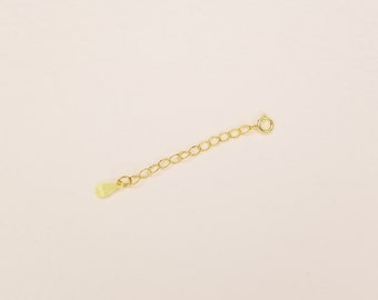 Detachable 2" Chain Extender, Gold Chain Extender, Silver Chain Extender, Sterling Silver