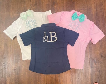 camicia da pesca per bambini con monogramma, camicia da pesca per bambini personalizzata, camicia da pesca per ragazze, camicia da pesca per ragazzi, camicia da pesca per bambini personalizzata