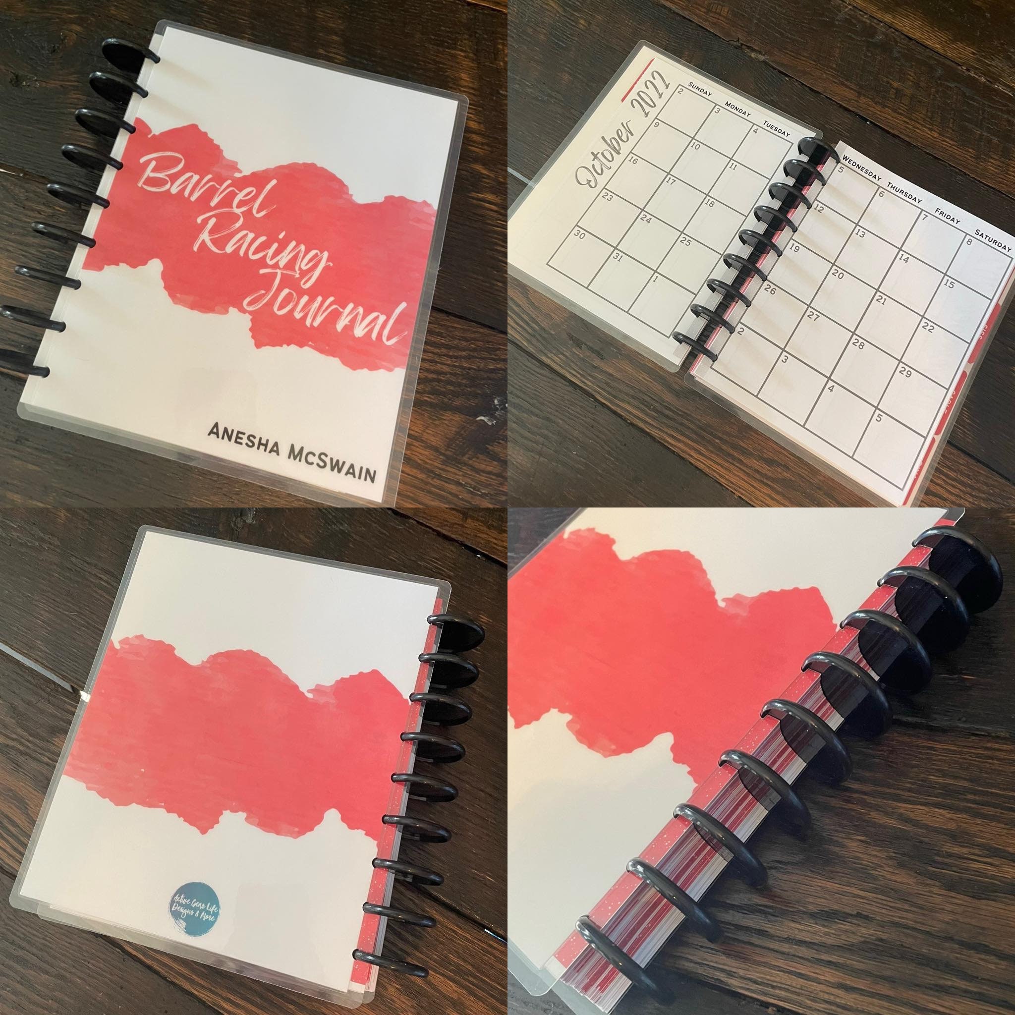 Customized Barrel Racing Journal up to 7 Horses - Etsy