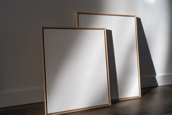 Framed Blank Canvas Blank Canvas on Floater Frame Blank Canvas