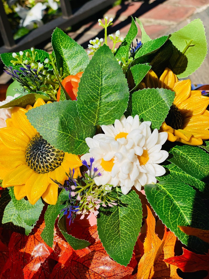 Soap Flower Bouquet Soap Flower Arrangement Fall Bouquet Etsy