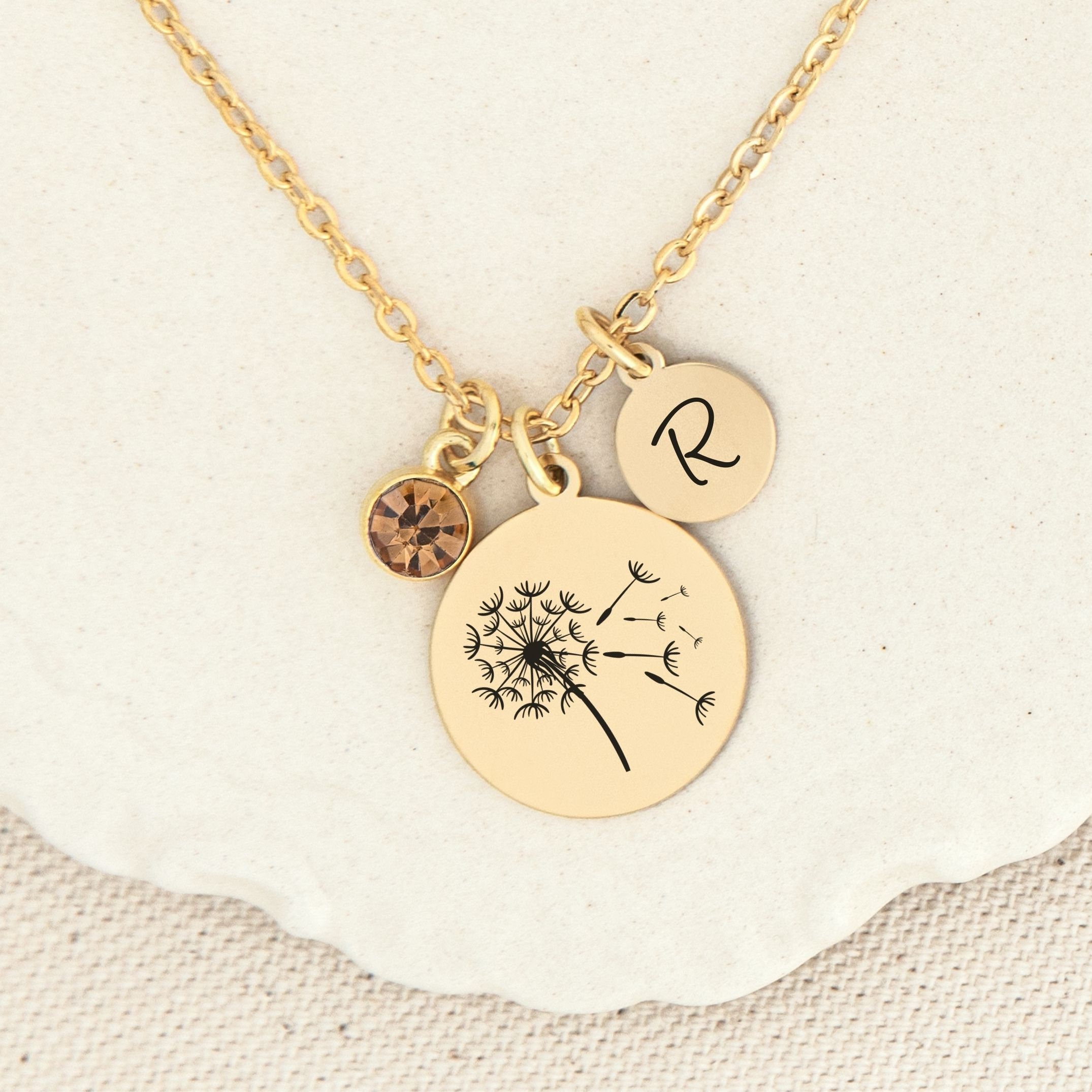Dandelion Necklace - Etsy