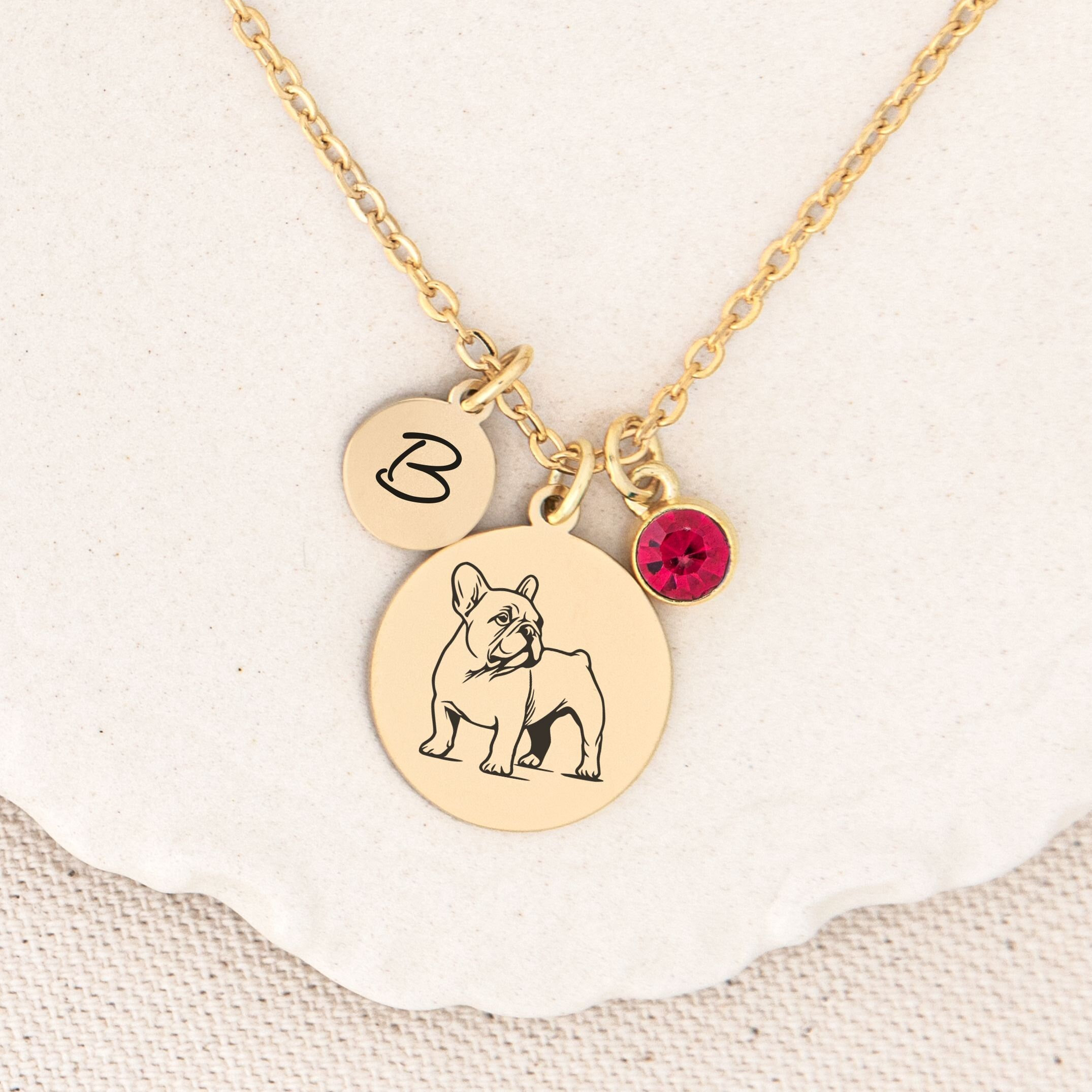 こはたん Old Bulldog Pendant [P-47] Solid 925 Sterling Bull Dog Pendant Necklace Iced Gold