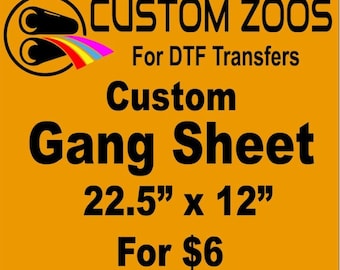 DTF Transfers: Hot Peel Gang Sheet