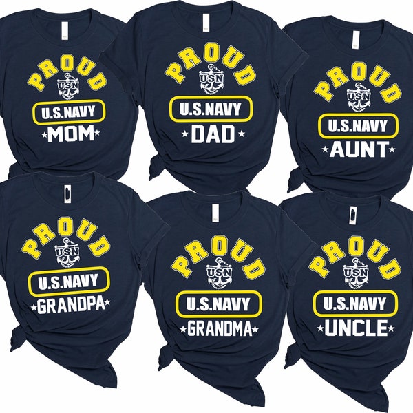 proud U.S. NAVY Family T-shirts All Family Member Custom name Tees, T-shirt