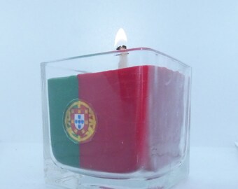 POTUGUESE FLAG COLORFUL Candles, Cute Candles, Scanted Jar Candle Has A Beautiful Fragrance, Making It A Unique And Trendy Candle