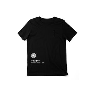 Standard Short Sleeve T-Shirt in Black - Dharma Initiative - LOST