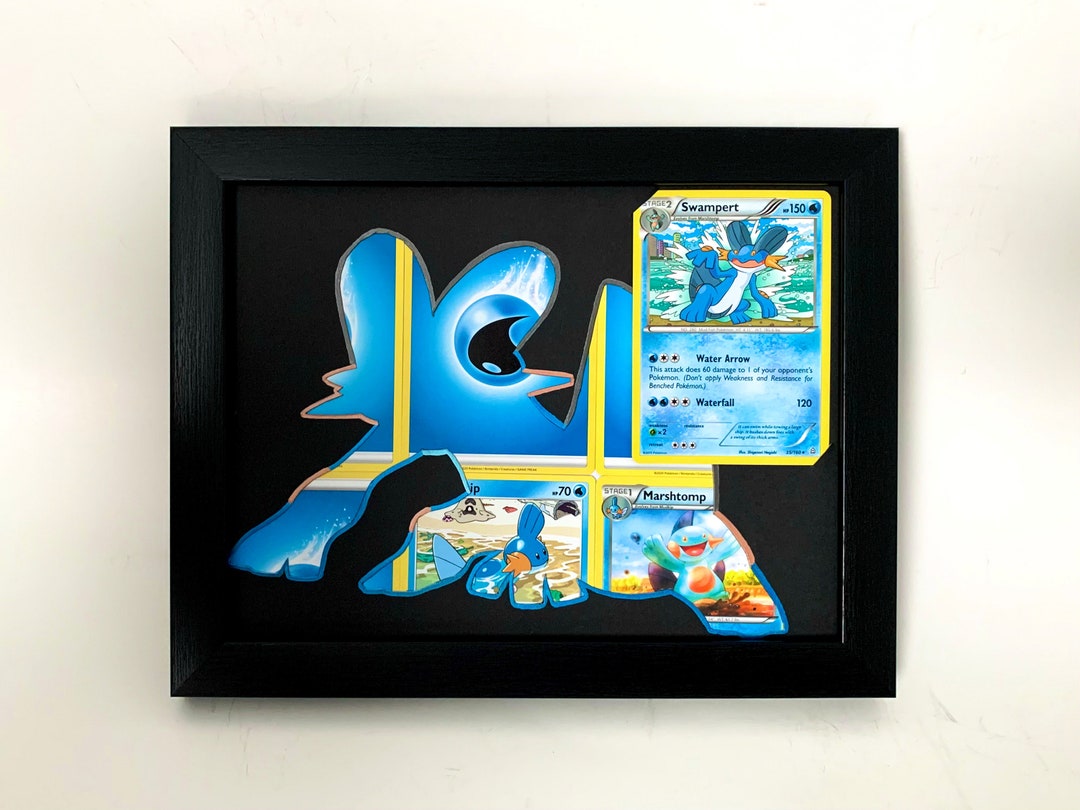 Swampert Pokémon Card Frame Swampert Art Pokémon Wall Art Etsy