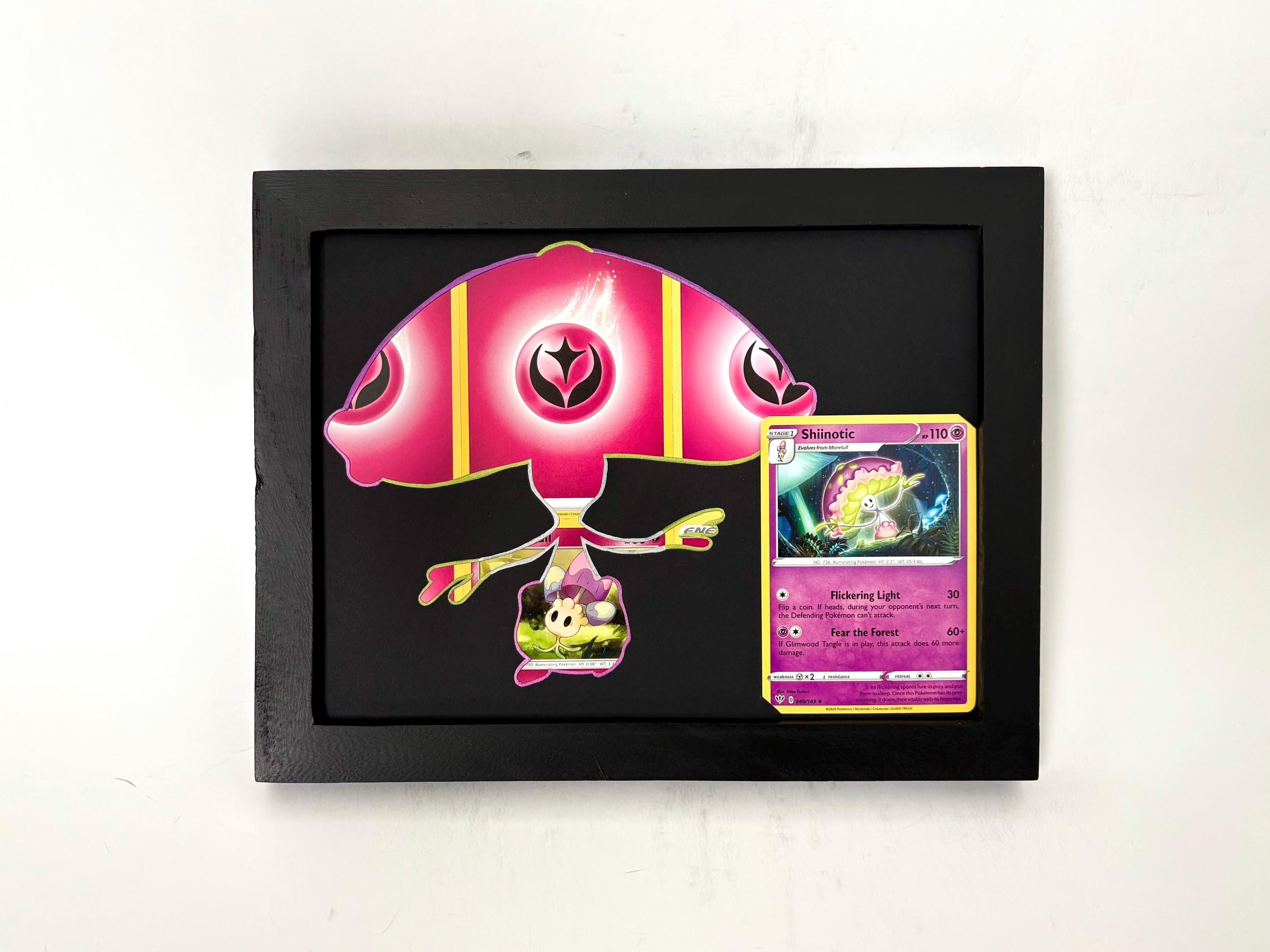 Shiinotic Pokemon Card Display Frame - 6x 8 Art Piece - Game Room Decor -  Collector Gift - Etsy