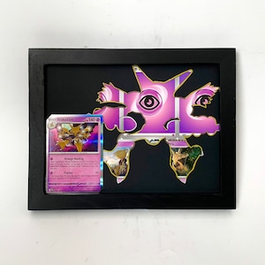 Alakazam Pokemon Kartenrahmen - Alakazam Art - Alakazam Karte - Alakazam Rahmen - Alakazam Silhouette - Pokemon gerahmte Karten - Pokemon Kunst