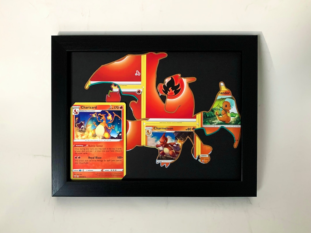 Charizard Pokémon Card Frame Charizard Art Charizard Etsy