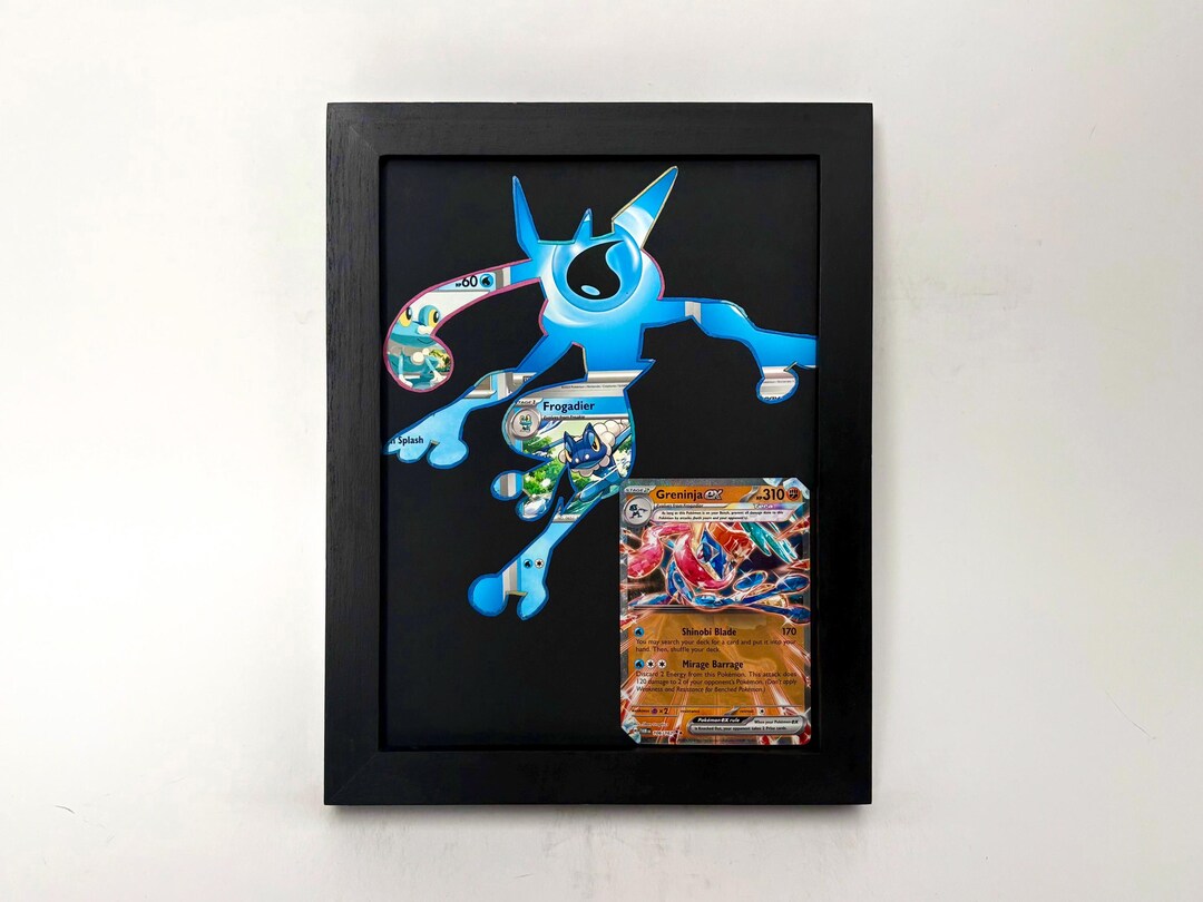 Greninja Pokémon Card Frame - Greninja Art - Greninja Silhouette ...