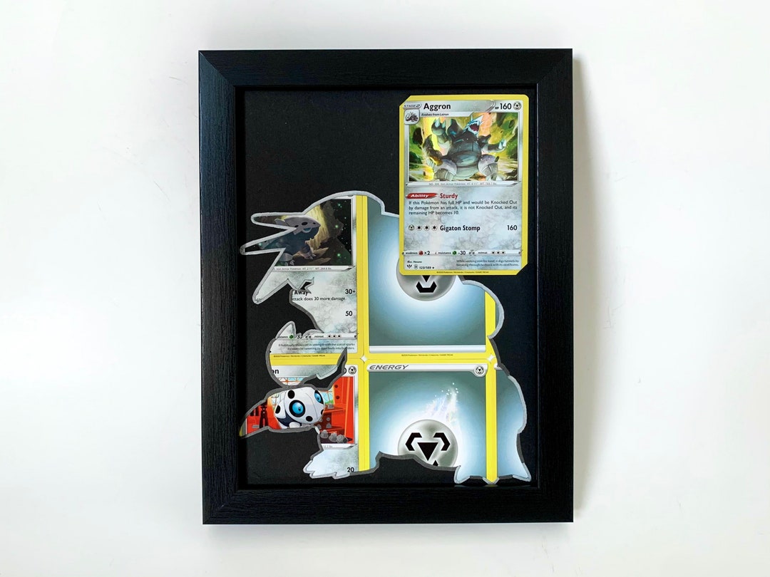 Aggron Pokémon Card Frame Minimalist Silhouette Art Pokémon Gift