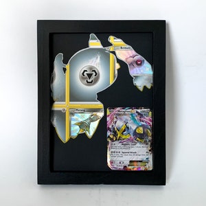 Cadre de carte Pokémon métagross brillant - silhouette métagross brillante - oeuvre d'art métagross - cadre métagross - carte métagross brillante - oeuvre d'art Pokémon
